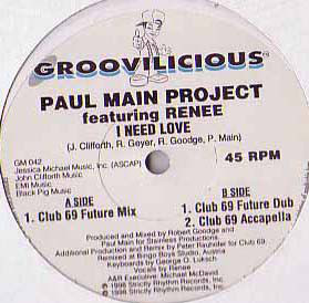 Paul Main Project Featuring Renee* - I Need Love (12")