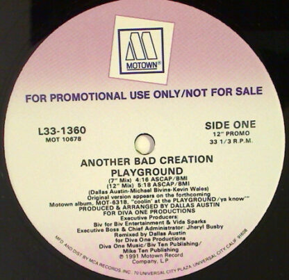 Another Bad Creation - Playground (12", Promo)