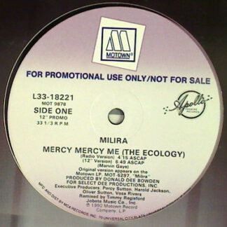 Milira - Mercy Mercy Me (The Ecology) (12", Promo)