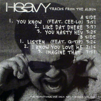 Heavy D - Heavy: Tracks From The Album (12", Promo, Smplr)