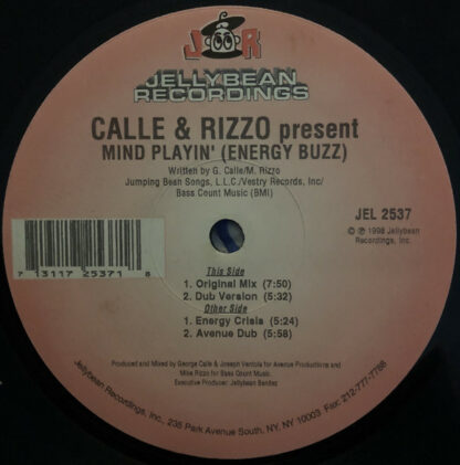 Calle & Rizzo - Mind Playin' (Energy Buzz) (12")
