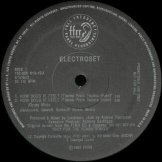 Electroset - How Does It Feel? (Theme From Techno Blues) (12", Promo)
