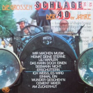 Various - Die Grossen Schlager Der 40er Jahre (2xLP, Comp, Gat)