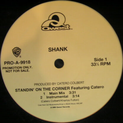 Shank (4) - Standin' On The Corner (12", Promo)