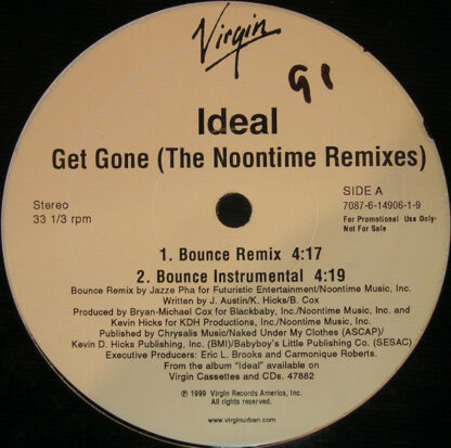 Ideal (6) - Get Gone (The Noontime Remixes) (12", Promo)