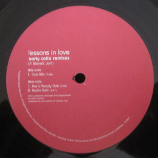 Angel* - Lessons In Love (Norty Cotto Remixes) (12")