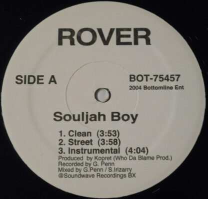 Rover (2) - Souljah Boy / Trick Please (12")