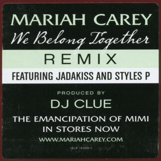 Mariah Carey - We Belong Together (Remix) (12", Promo)