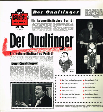 Der Qualtinger* - Ein Kabarettistisches Porträt (LP, Comp, Mono, RP)
