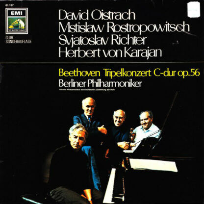 David Oistrach, Mstislaw Rostropowitsch*, Svjatoslav Richter*, Herbert von Karajan, Beethoven*, Berliner Philharmoniker - Tripelkonzert C-dur Op.56 (LP, Club, S/Edition)