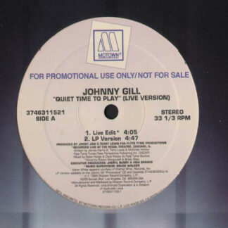 Johnny Gill - Quiet Time To Play (12", Single, Promo)