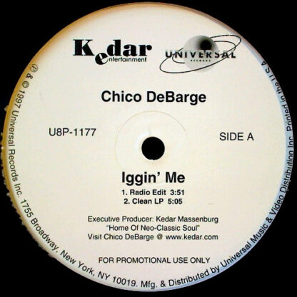 Chico DeBarge - Iggin' Me (12", Promo)