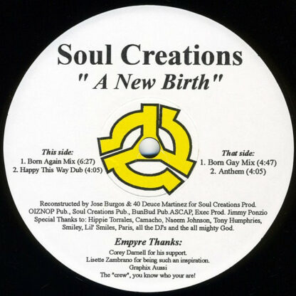 Soul Creations* - A New Birth (12")