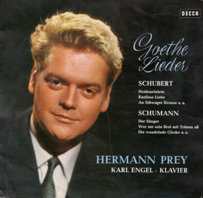 Schubert*, Schumann*, Hermann Prey, Karl Engel - Goethe Lieder (LP, Roy)