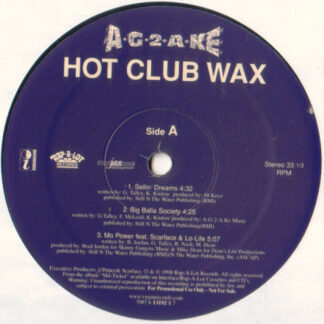 A-G-2-A-KE - Hot Club Wax (12", Promo, Smplr)