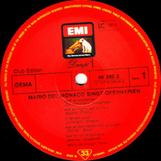 Mario Del Monaco - Singt Opernarien (2xLP, Comp, Club)