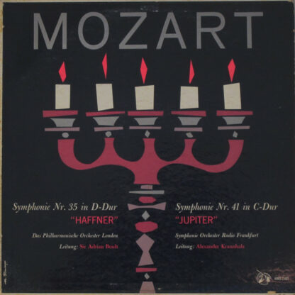 Mozart* - Symphonie Nr. 35 In D-Dur "Haffner" / Symphonie Nr. 41 In C-Dur "Jupiter" (LP)