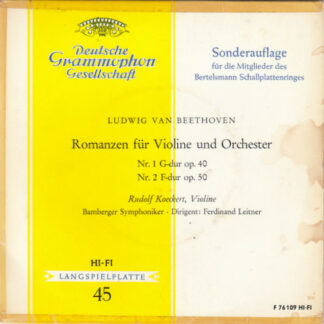 Ludwig van Beethoven - Rudolf Koeckert - Romanzen Für Violine Und Orchester (7", Mono)