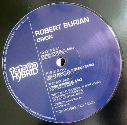 Robert Burian - Orion (12")