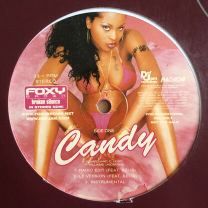 Foxy Brown - Candy (12", Promo, Pin)