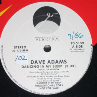 Dave Adams (8) - Dancing In My Sleep (12", Promo)