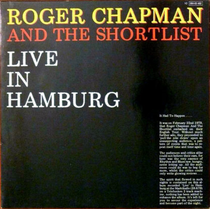 Roger Chapman And The Shortlist - Live In Hamburg (LP, Album)