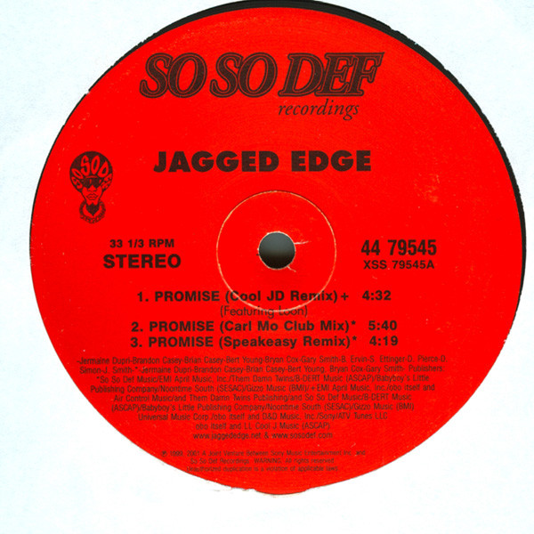 Jagged Edge (2) - Promise (12")