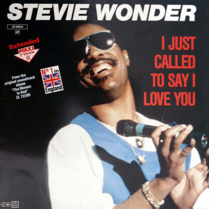 Stevie Wonder - I Just Called To Say I Love You (12", Maxi, Ext)
