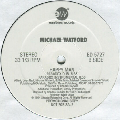 Michael Watford - Happy Man (12", Promo, Bla)