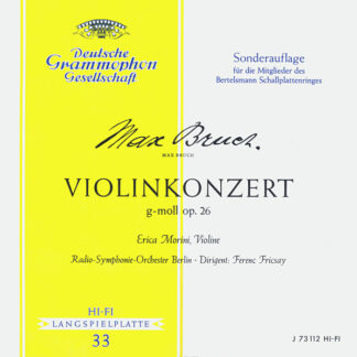 Max Bruch, Erica Morini, Radio-Symphonie-Orchester Berlin ∙ Ferenc Fricsay - Violinkonzert G-moll Op. 26 (10", Mono, Club)