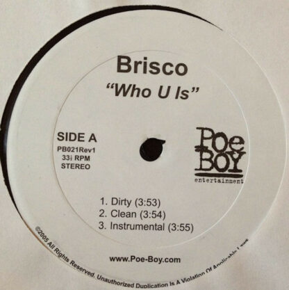 Brisco - Who U Is? (12")
