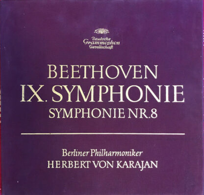 Beethoven* - Berliner Philharmoniker / Herbert von Karajan - IX. Symphonie / Symphonie Nr. 8 (2xLP, Album + Box)