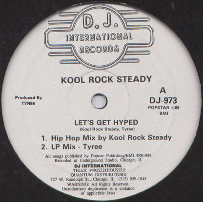 Kool Rock Steady - Let's Get Hyped (12")