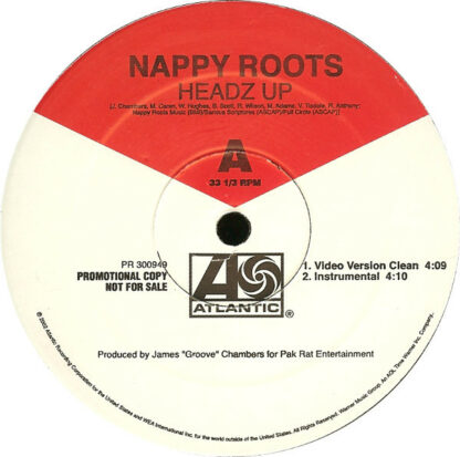 Nappy Roots - Headz Up / Ballin' On A Budget (12", Promo)