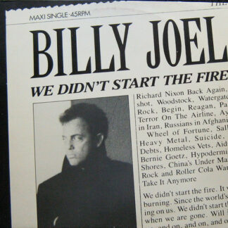 Billy Joel - We Didn't Start The Fire (12", Maxi)