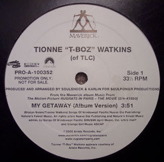 Tionne "T-Boz" Watkins* - My Getaway (12", Promo)