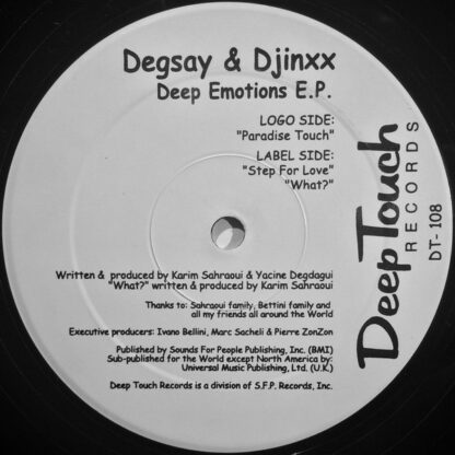 Degsay & Djinxx - Deep Emotions E.P. (12", EP)