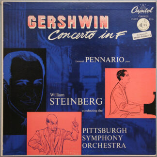 Gershwin* / Leonard Pennario, William Steinberg Conducting The Pittsburgh Symphony Orchestra* - Gershwin: Concerto In F (LP, Album)
