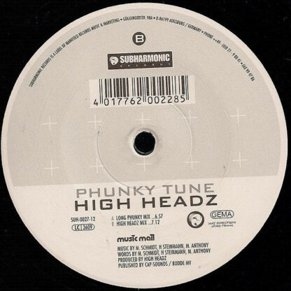 High Headz - Phunky Tune (12")