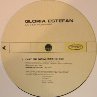 Gloria Estefan - Out Of Nowhere (12", Advance, Promo)