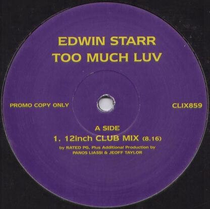 Edwin Starr - Too Much Luv (12", Promo)