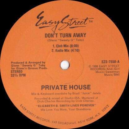Private House - Don't Turn Away (12")