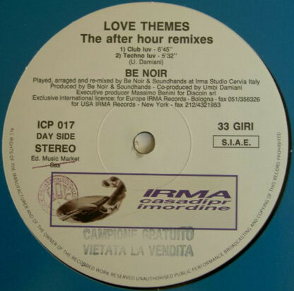 Be Noir - Love Themes (The After Hour Remixes) (12")