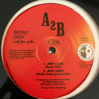 A2B - Any Love (12", Promo)