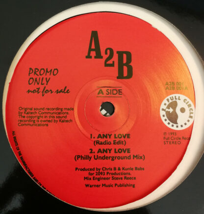 A2B - Any Love (12", Promo)