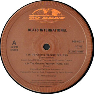 Beats International - In The Ghetto (12")