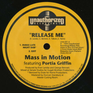 Mass In Motion Featuring Portia Griffin - Release Me (12")