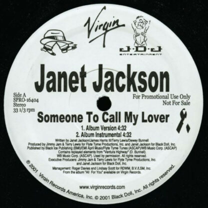 Janet Jackson - Someone To Call My Lover (2x12", Promo)