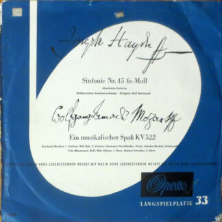 Joseph Haydn, Wolfgang Amadeus Mozart - Sinfonie Nr.45 Fis-Moll Abschieds-Sinfonie / Ein Musikalischer Spaß KV 522 (LP, Mono)