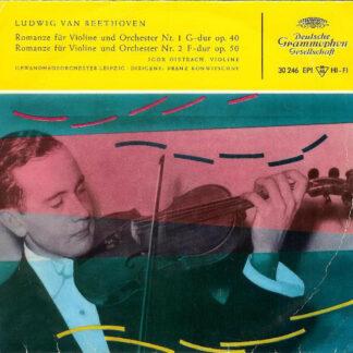 Ludwig van Beethoven, Igor Oistrach, Gewandhausorchester Leipzig · Franz Konwitschny - Romanze Für Violine Und Orchester (7", EP, Mono, RP)